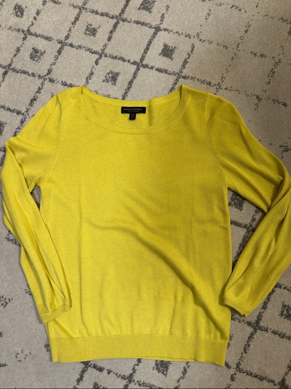 Banana Republic Yellow Crewneck Sweater
